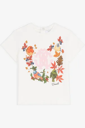 Roberto Cavalli T-shirt con stampa uccellini