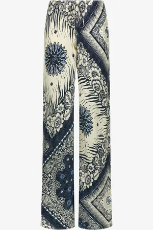 Roberto Cavalli Pantaloni Palazzo Stampa Bandana