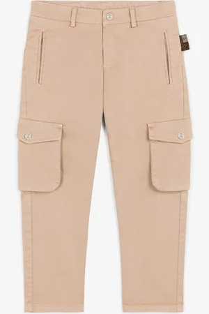 Roberto Cavalli Pantaloni cargo con Animalier Patchwork