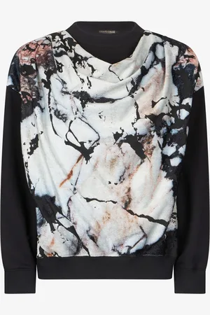 Roberto Cavalli Felpa stampa Marble