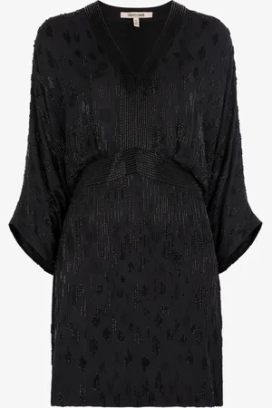 Roberto Cavalli Mini abito in seta con perline