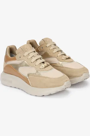 Roberto Cavalli Sneakers stringate con mix di inserti