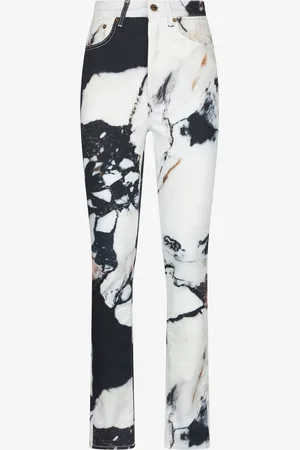Roberto Cavalli Pantaloni skinny stampa Marble