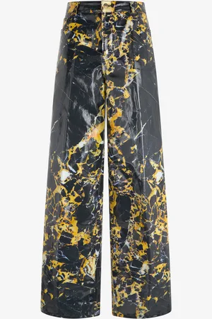 Roberto Cavalli Pantaloni loose stampa Marble
