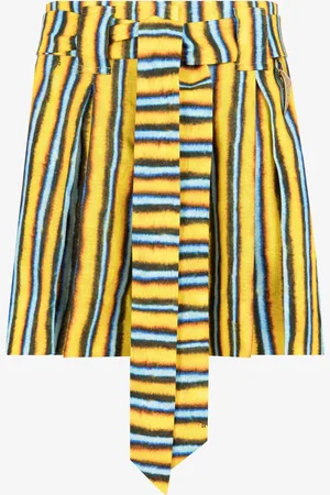 Roberto Cavalli Shorts In Lino Stampa Baidera