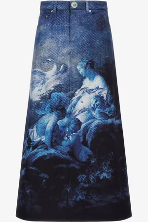Roberto Cavalli Gonna stampa Denim Wild Leda