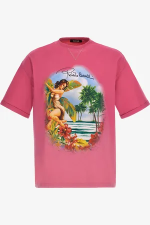 Roberto Cavalli T-shirt con stampa Hawaii