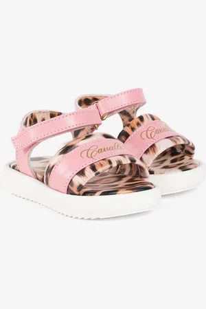Roberto Cavalli Sandali con stampa Leopard e logo