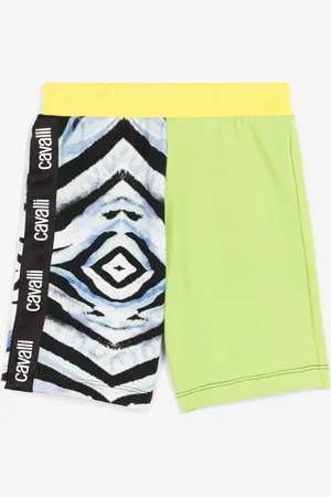 Roberto Cavalli Shorts con logo e stampa Zebra