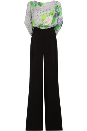 Roberto Cavalli Floral And Polka Dot-Print Jumpsuit
