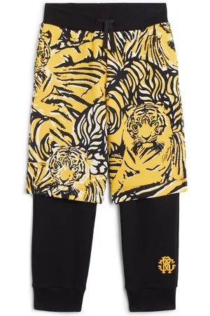 Roberto Cavalli Pantaloni sportivi con design a strati