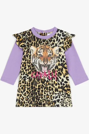 Roberto Cavalli Abito con stampa Leopard