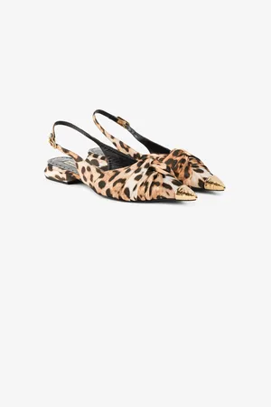 Roberto Cavalli Slingback Le Pettegole con stampa Jaguar Skin
