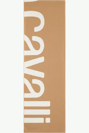 Roberto Cavalli Sciarpa In Misto Lana Con Logo
