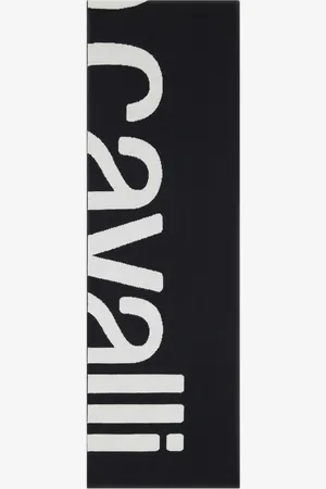 Roberto Cavalli Sciarpa In Misto Lana Con Logo