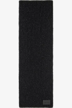 Roberto Cavalli Sciarpa In Misto Mohair Con Targhetta Logata