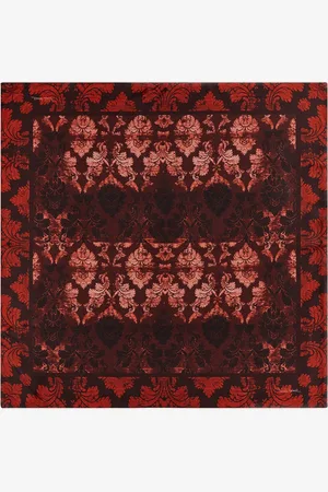 Roberto Cavalli Sciarpa In Seta Con Stampa Broccato