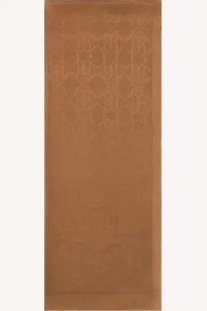 Roberto Cavalli Sciarpa Jacquard Con Monogram Mirror Snake E Logo