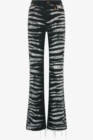 Roberto Cavalli Pantaloni Con Stampa Zebra