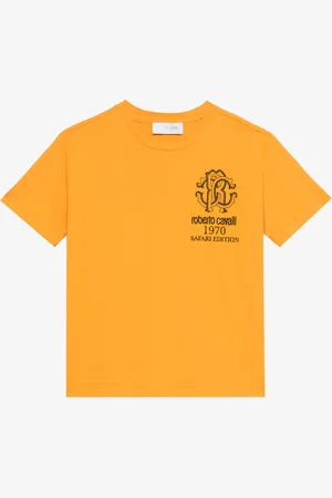 Roberto Cavalli T-Shirt Safari Edition Con Monogram RC E Logo