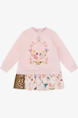 Roberto Cavalli Abito stampa Leopardo e Fiori