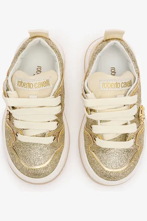 Roberto Cavalli Sneakers Glitterate Con Monogram RC