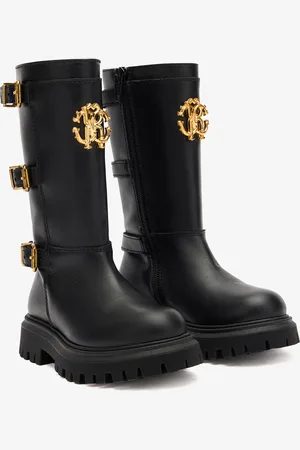 Roberto Cavalli Anfibi Con Fibbie E Monogram RC