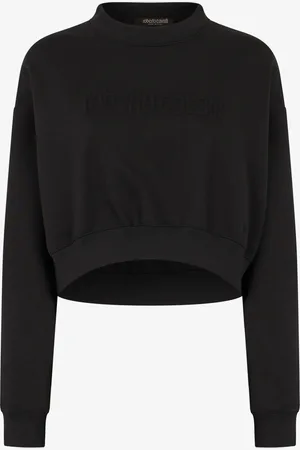 Roberto Cavalli Felpa Cropped Con Logo