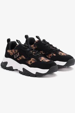 Roberto Cavalli Sneakers Con Inserti Jaguar Skin