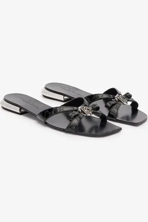 Roberto Cavalli Sandali Bassi Con Monogram Mirror Snake