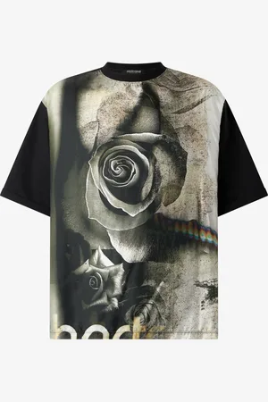 Roberto Cavalli T-Shirt Con Stampa Rose