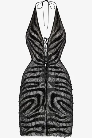 Roberto Cavalli Mini Abito Ray Of Gold Paillettes