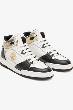 Roberto Cavalli Sneakers Alte Con Inserto Laminato