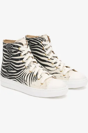 Roberto Cavalli Sneakers Alte Con Stampa Zebra