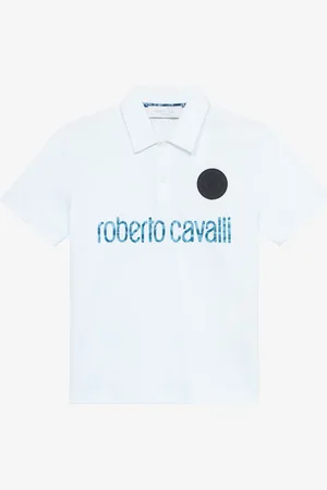 Roberto Cavalli Polo Con Lettering E Patch