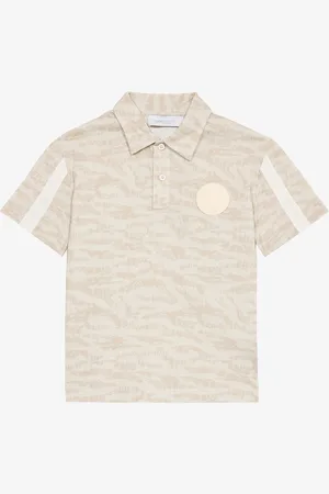 Roberto Cavalli Polo Con Stampa Tiger Skin