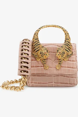 Roberto Cavalli Borsa a spalla Roar piccola con tigri gioiello