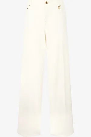 Roberto Cavalli Pantaloni Palazzo Con Stampa Pitone
