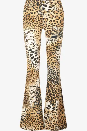 Roberto Cavalli Pantaloni Con Stampa Jaguar Skin