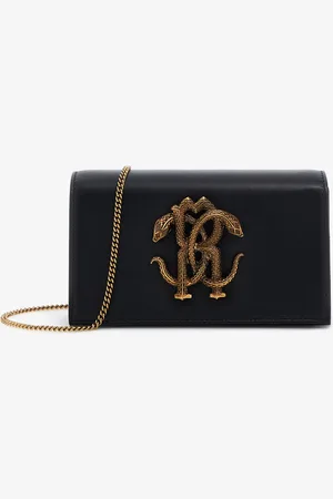 Roberto Cavalli Borsa a spalla con Monogram Mirror Snake