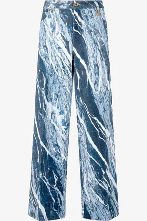 Roberto Cavalli Pantaloni Palazzo Marble