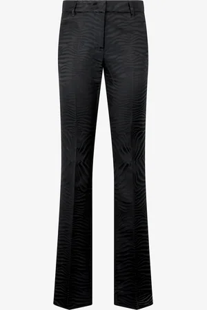 Roberto Cavalli Pantaloni Con Motivo Tiger Skin Monocromatico