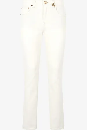 Roberto Cavalli Pantaloni Con Stampa Pitone E Charm