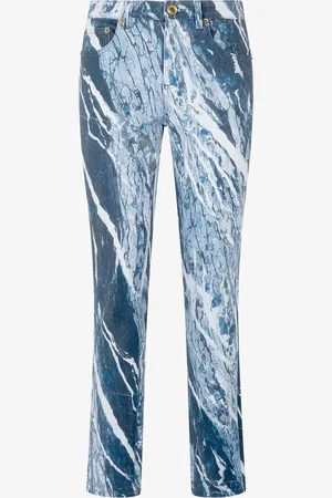 Roberto Cavalli Pantaloni Con Stampa Marble