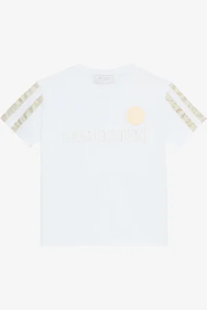 Roberto Cavalli T-Shirt Con Lettering E Patch