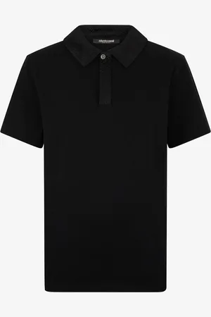 Roberto Cavalli Polo Con Ricamo Squame Di Serpente