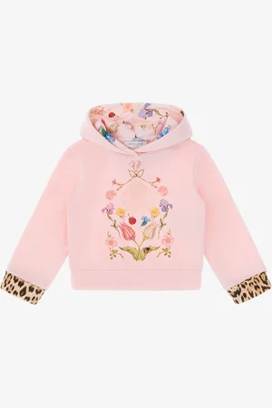 Roberto Cavalli Felpa Con Stampa Fiori, Frutti E Jaguar Skin