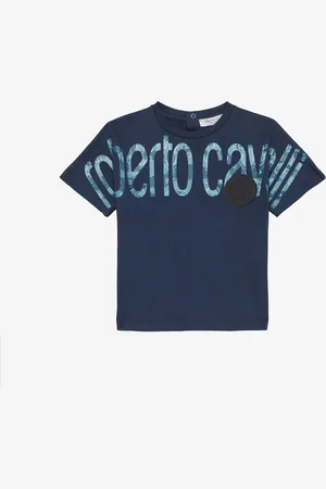 Roberto Cavalli T-Shirt Maxi Logo E Patch