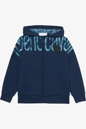 Roberto Cavalli Felpa Con Lettering A Contrasto