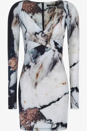 Roberto Cavalli Abito stampa Marble
